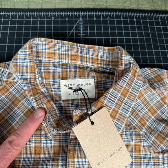 West Major - Sunday Plaid Western Shirt - Snap Buttons - Size Large - NWT - USA - Picture 4 of 16